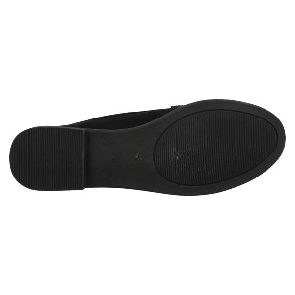 Down to Earth Ladies Down To Earth Black Loafers F80420
