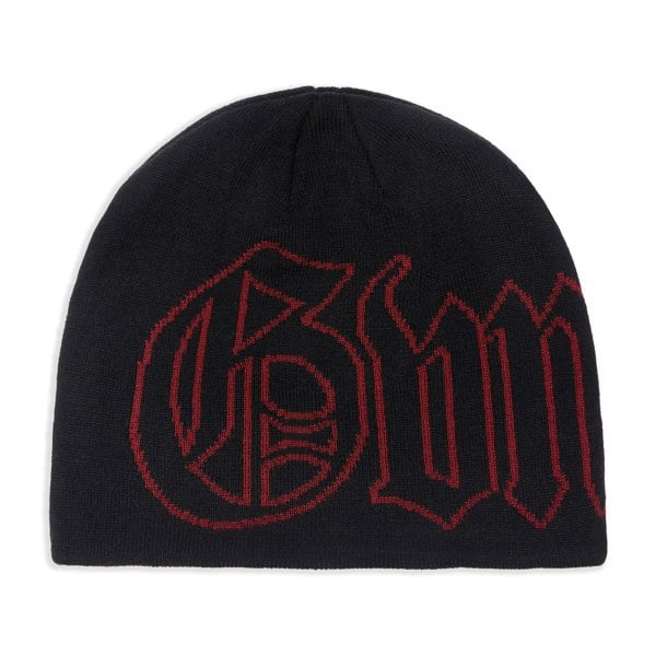 GVNMNT Clothing Co Old English Beanie - Black / Red