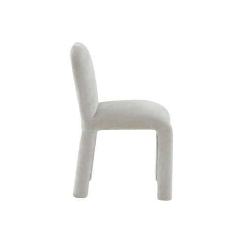 Furniture Edit Georgia Light Grey Chenille Dining Chair