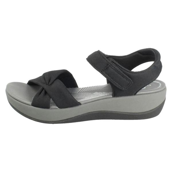 Clarks Ladies Clarks Cloudsteppers Strappy Wedge Sandals Arla Daisy
