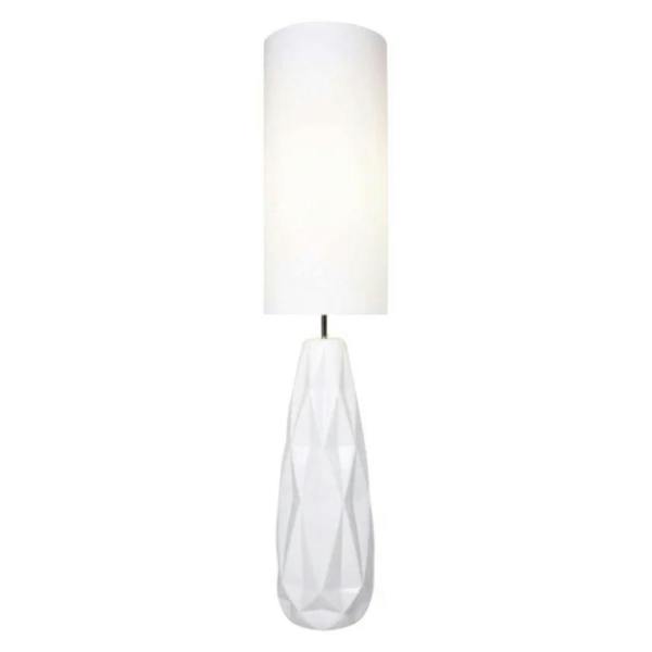 Pagazzi Lighting Skova White Ceramic Floor Lamp