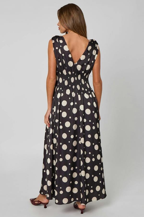 Urban Bliss Spot Elasticated Waist Maxi Dress