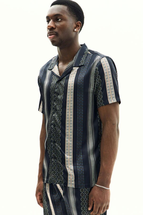 Elaina Fashion Men’s Premium Matching Shirt & Shorts Set – Regular fit