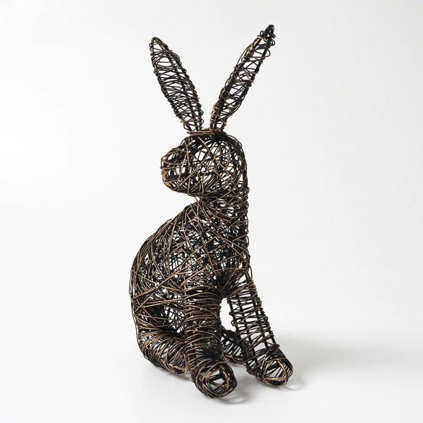 Paper High Hare Wire Garden Ornament