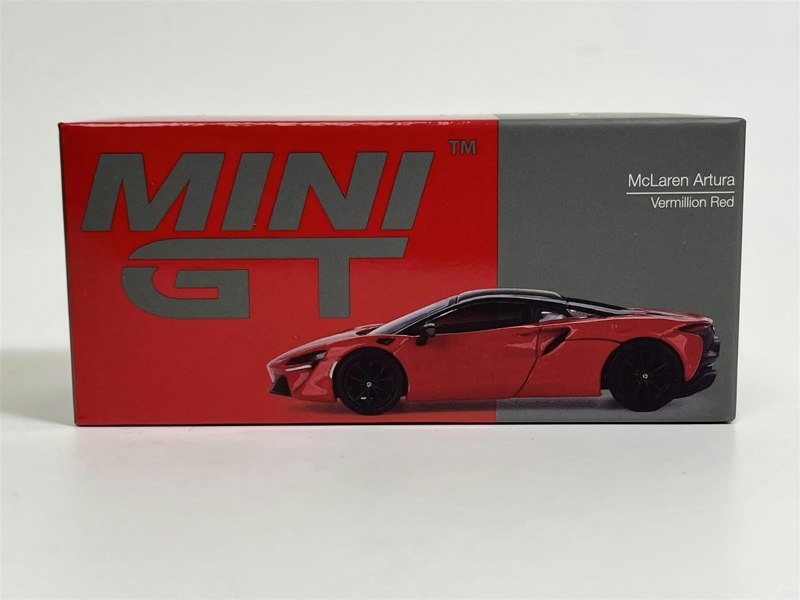 Mini GT McLaren Artura Vermillion Red LHD 1:64 Scale MGT00532L