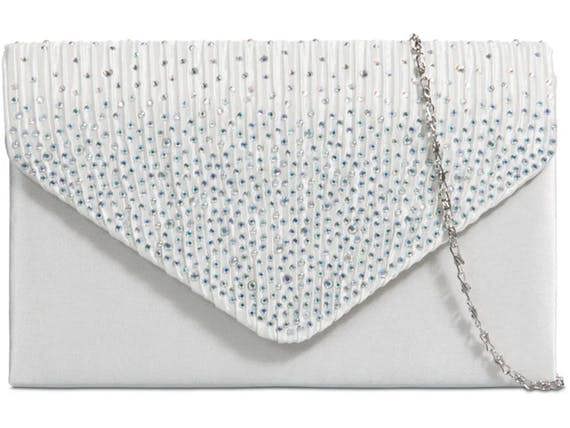 SVNX Diamonte Clutch Bag