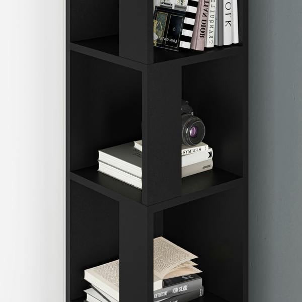 Decortie Piano Modern Corner Bookcase Tall Display Unit 158.9cm