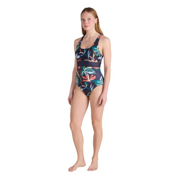 Mountain Warehouse Womens/Ladies Yamba Flowers One Piece Swimsuit - Teal - 
