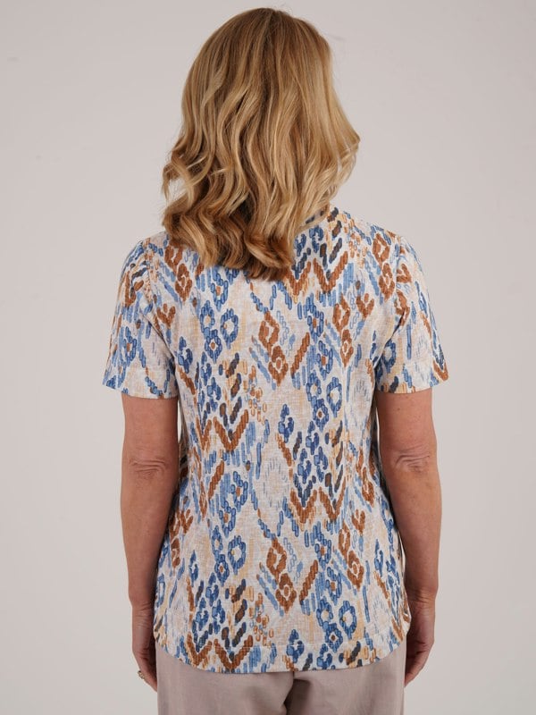 TIGI-Wear Ikat Print Top