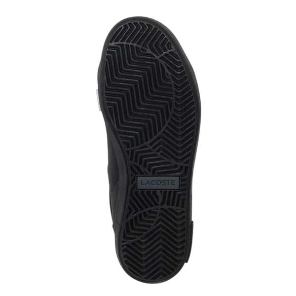 Lacoste Childrens/Kids Powercourt Leather Trainers - Black - 
