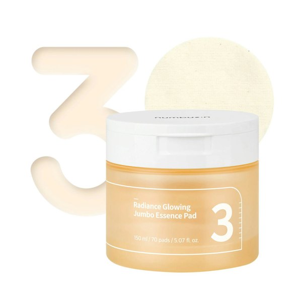 NUMBUZIN No. 3 Radiance Glowing Jumbo Essence Pad (70 Pads) 150ml