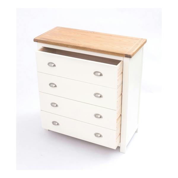 Cabinet Bits Lovere 4 Drawer Chest of Drawers Chrome Cup Handle