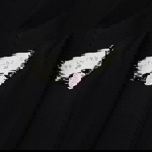 Stella McCartney tuxedo style coat in a luxurious black wool blend twill fabric