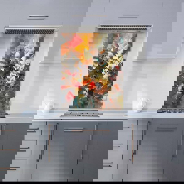 Warren Reed - Designer Dynamic Chaos: Energy Unleashed Kitchen Splashback