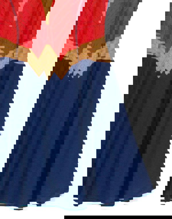 DC Comics Girls Blue Logo Sleeveless Skater Dress