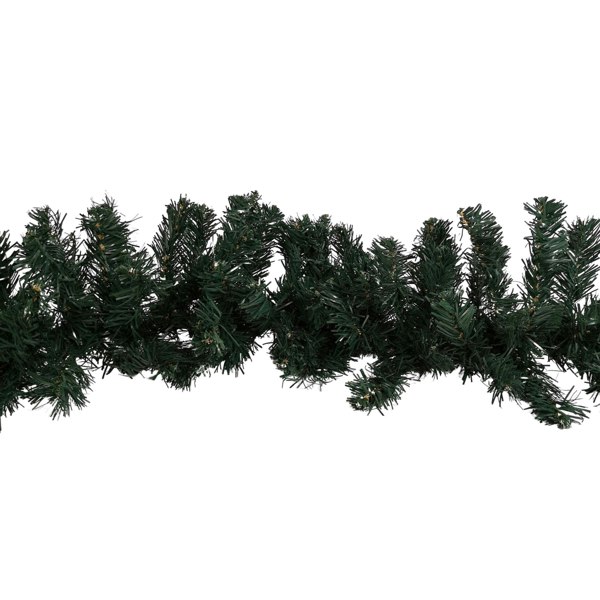 Samuel Alexander 2.7m x 25cm Plain Green Christmas Garland with 200 Tips