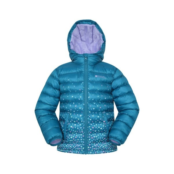 Mountain Warehouse Childrens/Kids Seasons Watercolour Padded Jacket - Teal