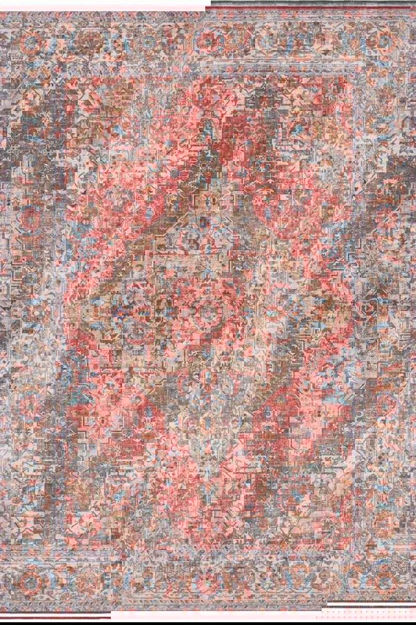 The Rugs Vintage Medallion Rug – Classic Multicolour Design