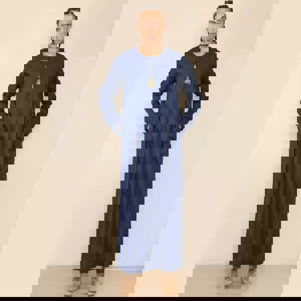 105_thobe_Navy-gold_L - 56, 105_thobe_Navy-gold_M - 54, 105_thobe_Navy-gold_S - 52, 105_thobe_Navy-gold_XL - 58, 105_thobe_Navy-gold_XXL - 60