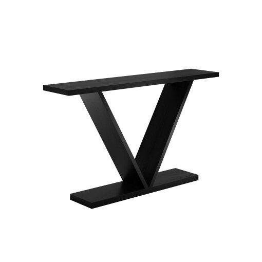 Wyld Haus Girona Black Oak Wood V-Frame Console Table