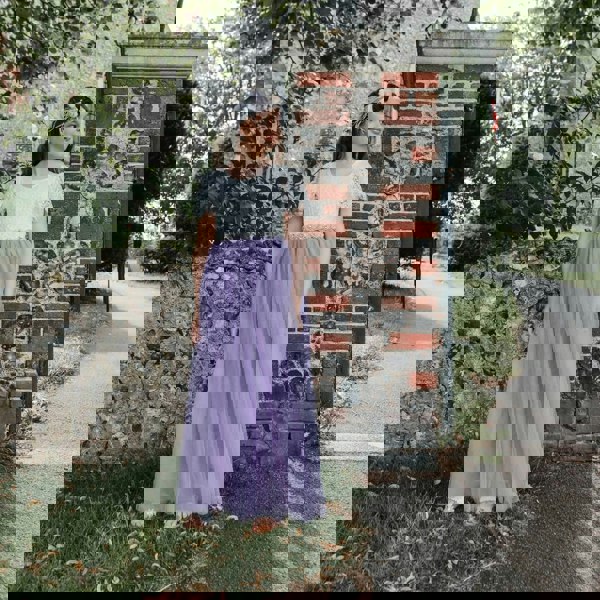 young flower girl waiting at church