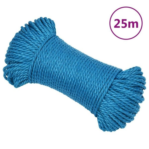Berkfield Work Rope Blue 6 mm 25 m Polypropylene
