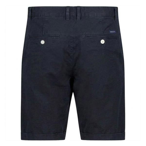Gant Mens Sunfaded Cotton Chino Shorts - Blue - 