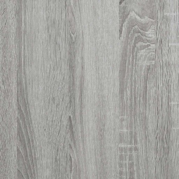 Berkfield Record Cabinet Grey Sonoma 121x38x48 cm Engineered Wood