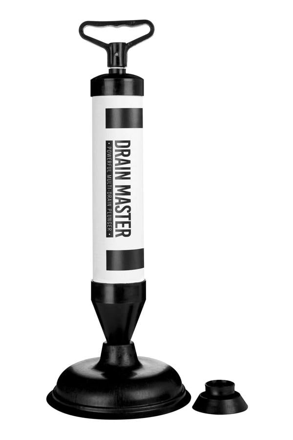 Interiors By Premier Unique Drain Master Multi Drain Pump Plunger, Bathroom and Kitchen Plunger Pump, Multi-Head Drain Unblocker