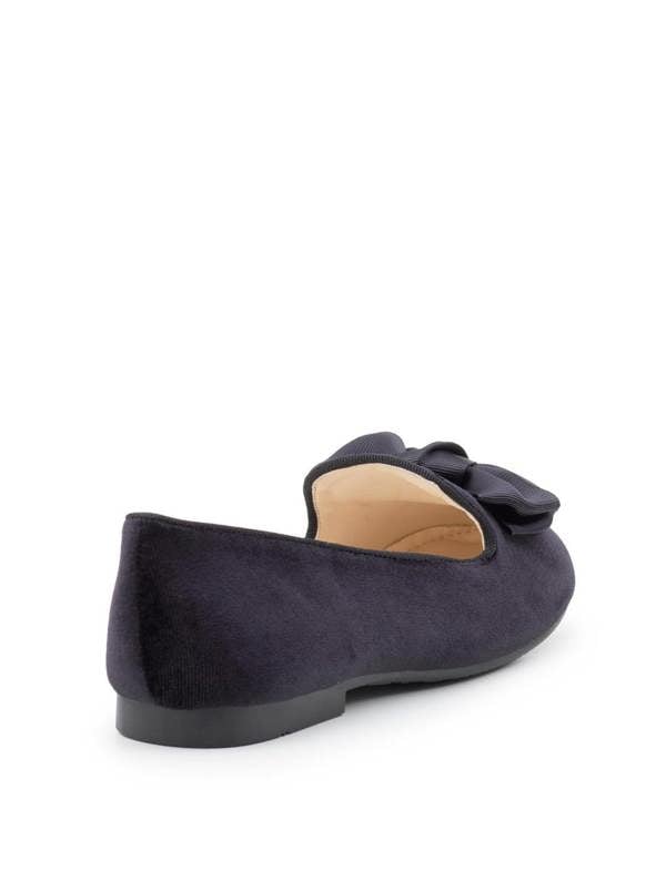 Black flower girl shoes
