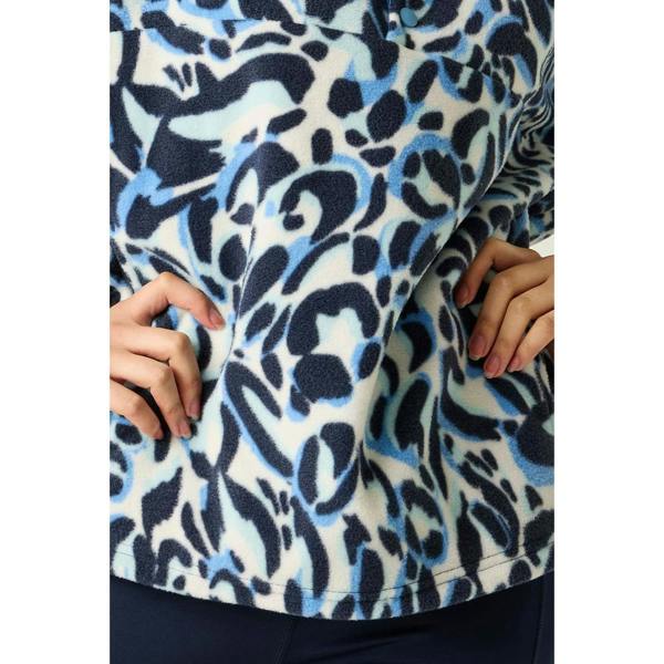 Dare 2B Womens/Ladies Wing It Animal Print Fleece Top - Dusky Blue - 