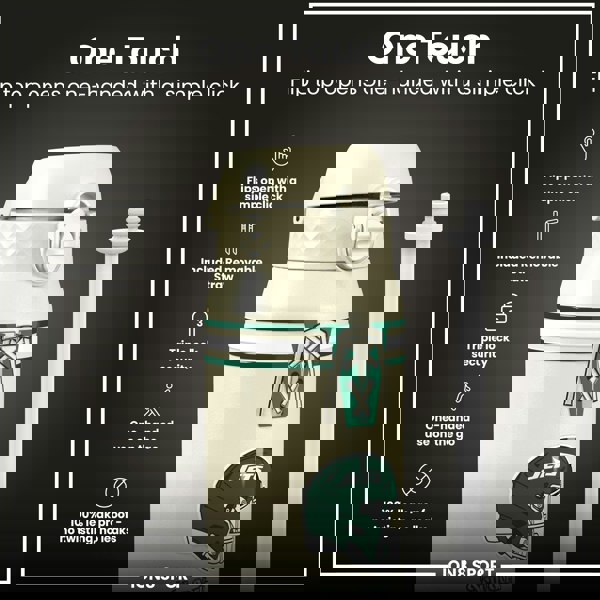 ION8 NFL x ION8 Insulated Steel Water Bottle, NFL Jets, 750ml (24oz)