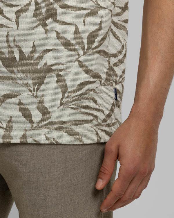 Steel & Jelly Oval - Leaf Jacquard Short Sleeve Shirt