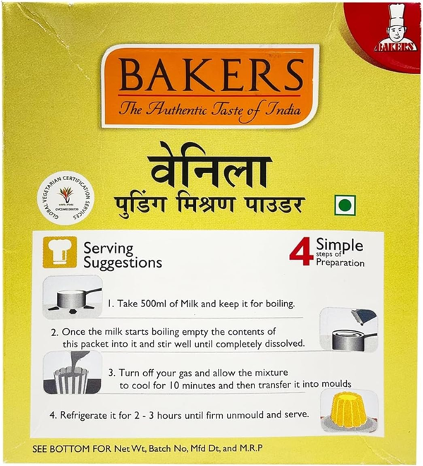Bakers Vanilla Pudding Mix Powder, Instant Dessert 80g