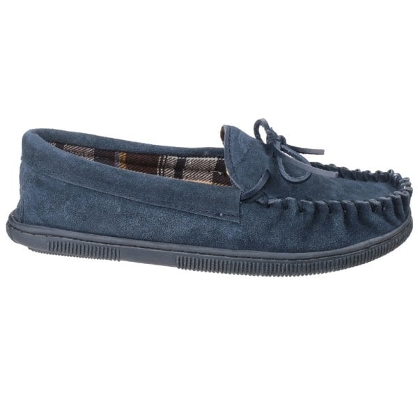 Cotswold Suede Alberta Slipper / Mens Slippers - Navy