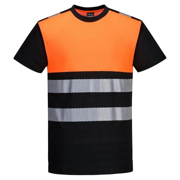 PW3 Hi-Vis Cotton Comfort Class 1 T-Shirt S/S Portwest
