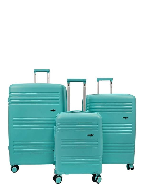 Eagle Luggage Hard Shell 4 Wheel TSA Suitcase Luggage Set