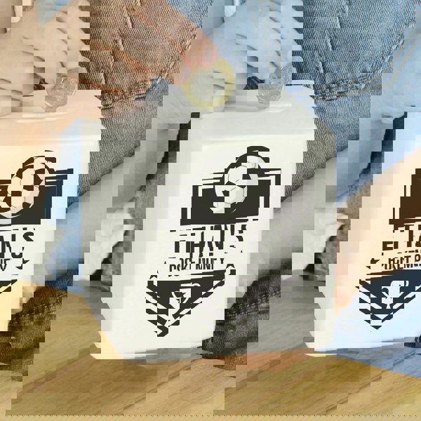 Personalised Memento Company Personalised Football Badge Ceramic Square Money Box