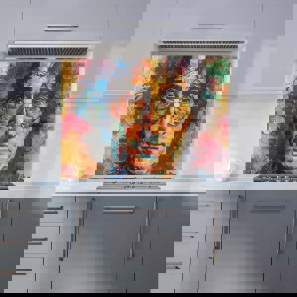 Warren Reed - Designer Psychedelic Portrait of Lennon Kitchen Splashback