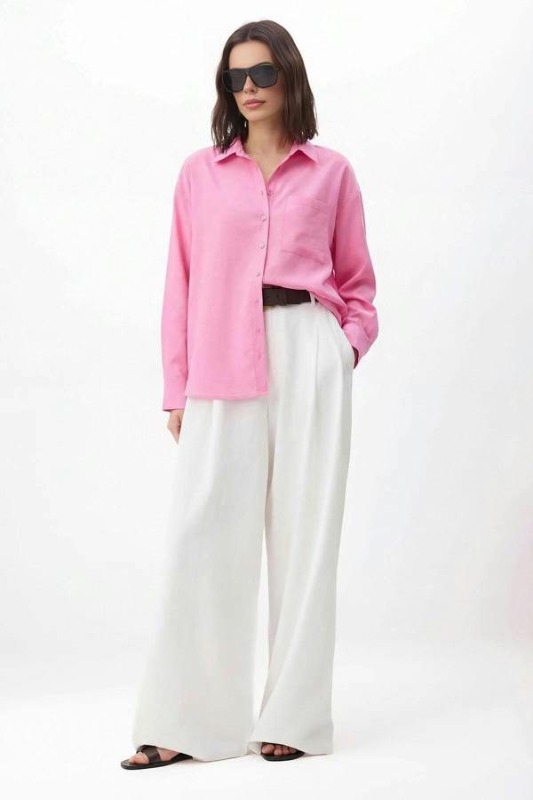 WOVCOR Loose Fit Modal Shirt