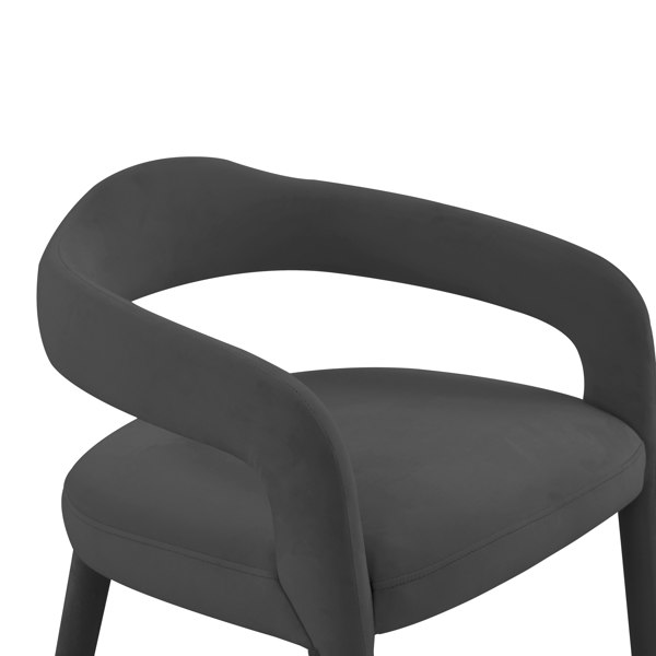 Furniture Edit Lucia Black Velvet Dining Chair