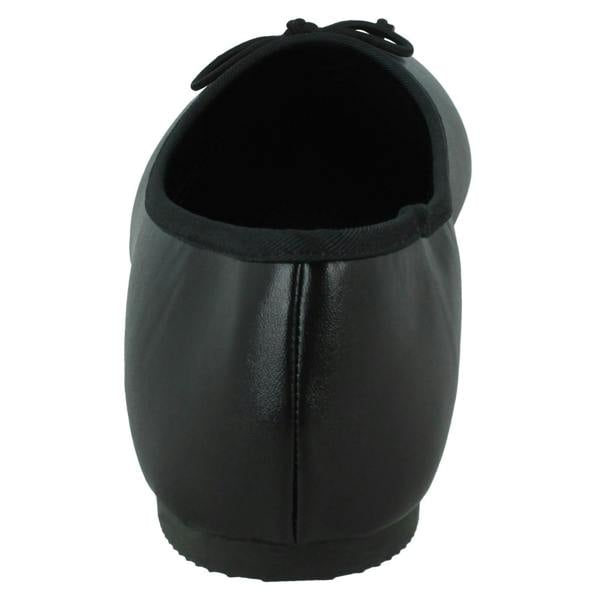 Spot On Ladies Spot On Ballerinas With Small Bow Detail F80397