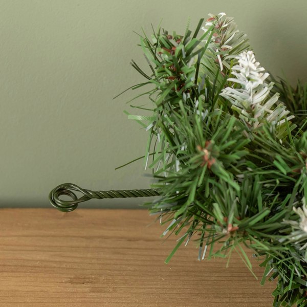 Samuel Alexander 90cm Snow King Fir Christmas Swag Garland with Pine Cones & Snow Tips