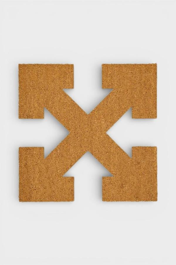 Off-White Door Mat Brown