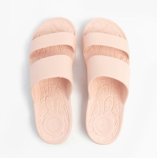 Totes Sol Bounce 0351FSND Womens Double Strap Slides Evening Sand