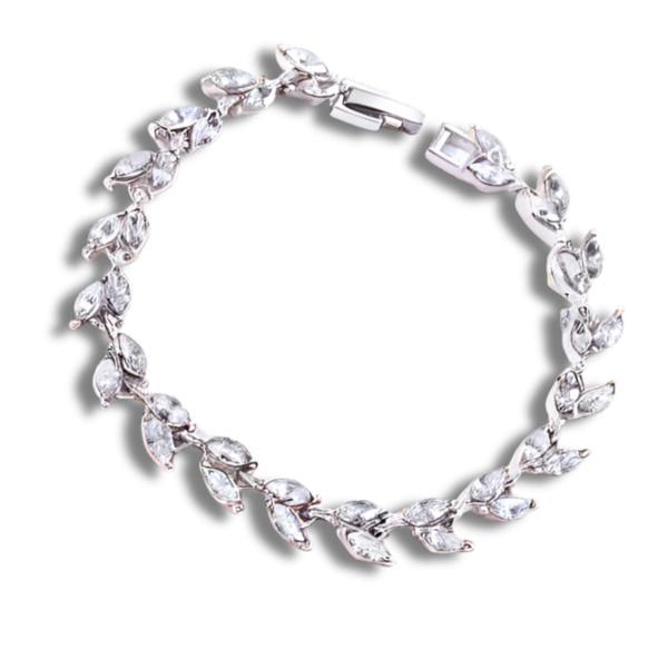 Aye Do Gifts Silver Diamante Navette Bracelet