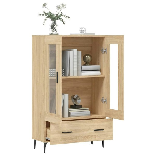 Berkfield Highboard Sonoma Oak 69.5x31x115 cm Engineered Wood