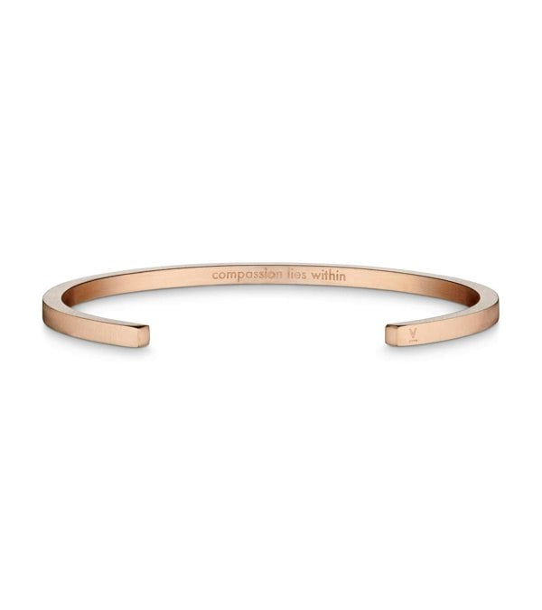 Votch Rose Gold Bangle with Rose Gold & Black Petite Watch