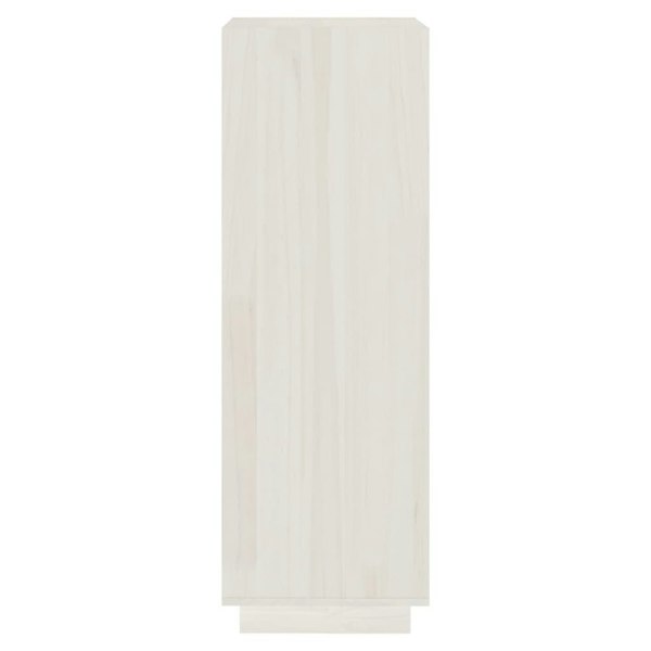 Berkfield Book Cabinet/Room Divider White 40x35x103 cm Solid Pinewood