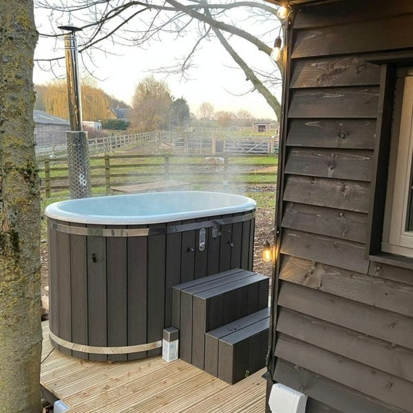 Wood Fired Ofuro Style Hot Tub | Fibreglass Liner | for couples.